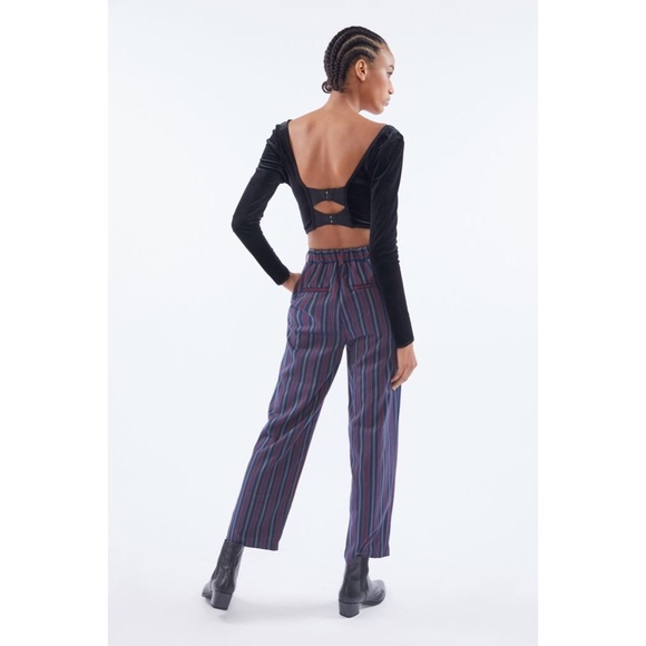 UO Samira Straight Leg Trouser Pant - Picture 4 of 5